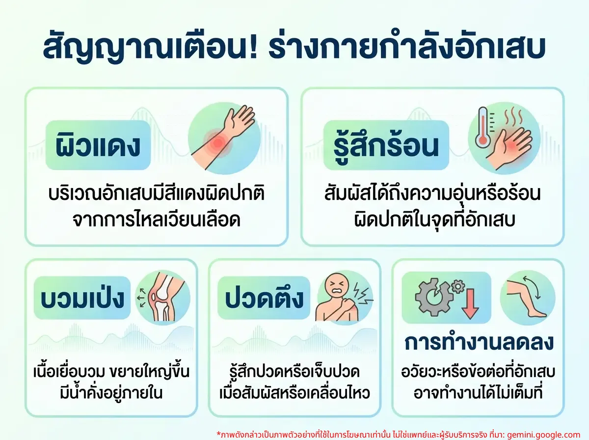 สัญญาณการอักเสบในร่างกาย